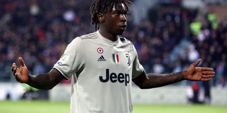 Moise Kean spends day with children’s charity
