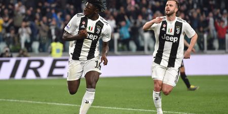 Moise Kean scores the winner for Juve and guess who was first to celebrate with him
