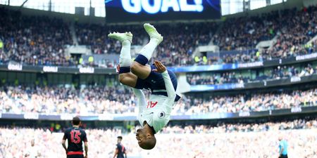 Lucas Moura celebrates first hat-trick with his son in front of adoring Spurs fans