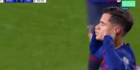 Philippe Coutinho sent a message to his own fans with his celebration against Manchester United
