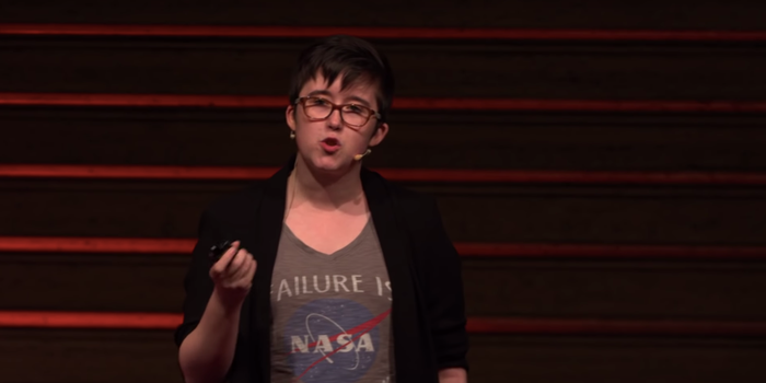 Journalist Lyra McKee gives a talk at TEDxStormontWomen