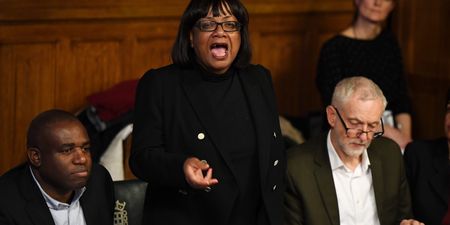 Diane Abbott apologises for drinking can of mojito on London Overground
