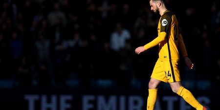 Brighton midfielder becomes second Premier League player ever to start match and not touch the ball
