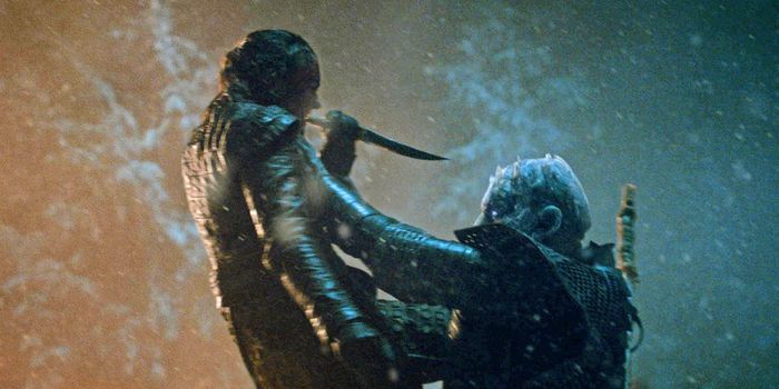 Arya Stark and the Night King battle in Game of Thrones