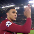 Trent Alexander-Arnold scenes when everyone else left Anfield pitch were special