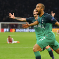 Lucas Moura breaks down in tears after being shown his last minute goal