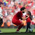 Mo Salah’s daughter gets Anfield’s biggest cheer of the day with goal at the Kop end