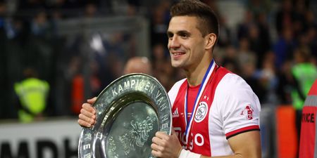Dusan Tadic leads over 100,000 Ajax fans in title celebrations