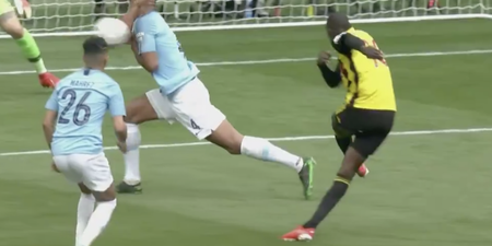 Watford denied penalty as ball hits Vincent Kompany’s arm