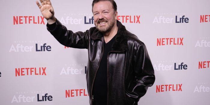 Ricky Gervais condemns milkshaking right wing politicians