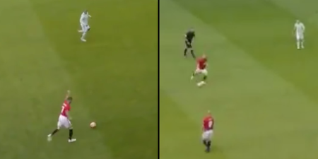 Beckham and Scholes ping the ball about like it’s 1999 at Old Trafford legends match