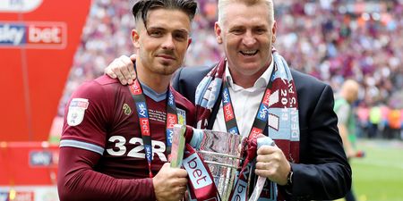 Jack Grealish cuts head open during Play-Off Final trophy lift