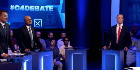 Boris Johnson fails to show up for Channel 4’s Tory leadership debate leaving an empty lectern on stage