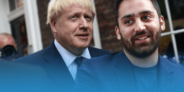 Boris Johnson and Ali Milani