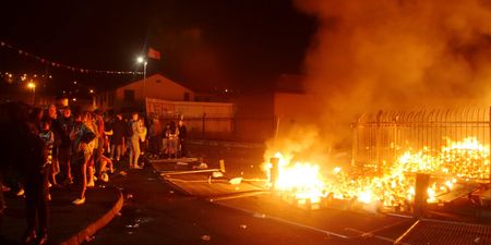 Bogside bonfire: Republicans party and burn paratrooper effigy
