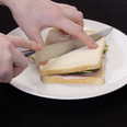 What is the right way to cut a sandwich?