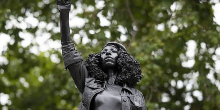 Black Lives Matter protester statue replaces slave trader Edward Colston on plinth