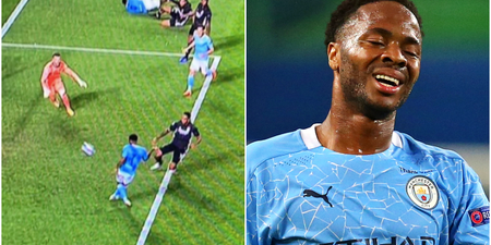 Jamie Carragher’s reaction to that Raheem Sterling miss was all of us