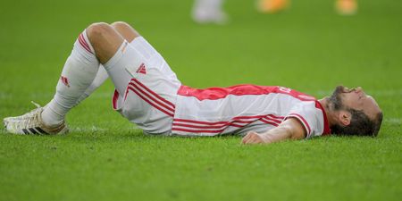Former Man Utd defender Daley Blind collapses during Ajax friendly