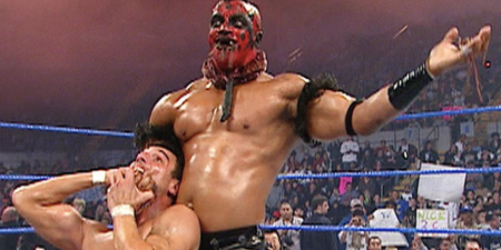 Former WWE superstar The Boogeyman stills works out in his wrestling gear