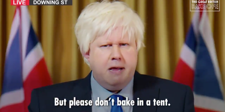 The Great British Bake Off returned with hilarious parody of Boris Johnson