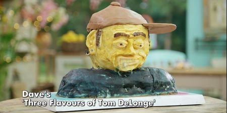 Cake of Blink-182’s Tom DeLonge on Great British Bake Off will haunt you forever