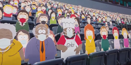 Hundreds of South Park cutouts used to fill empty NFL stands