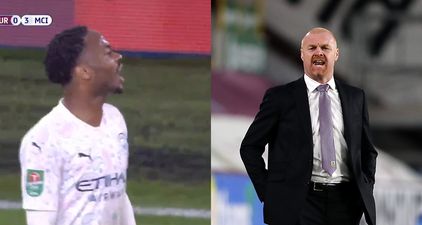 Sean Dyche flies into sweary rant after Raheem Sterling challenge