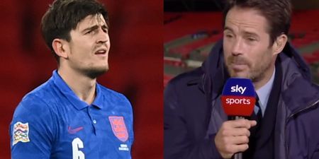 Jamie Redknapp backs under fire Harry Maguire after England red card