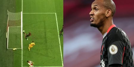 Fabinho produces incredible goal-line clearance to preserve Liverpool lead