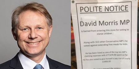 Shop bans local MP for life after he voted against extending free school meals