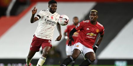 Arsenal fans LOVED Thomas Partey’s first half performance against Man United