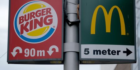 Burger King urge customers to go to McDonalds in order to help the restaurant industry