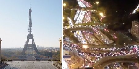Chaotic scenes as people flee Paris ahead of second lockdown