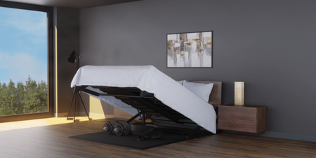 You can now buy a bed that converts into a home gym