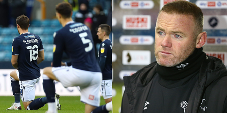 Wayne Rooney posts statement condemning Millwall fans for booing anti-racist gesture