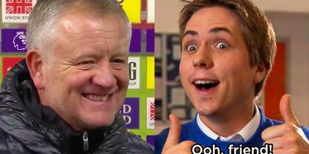 Chris Wilder’s priceless reaction to being reunited with ‘Sheffield’ journalist