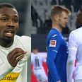 Marcus Thuram sent off for spitting in the face of opponent