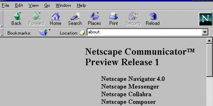 netscape browser was started in 1994