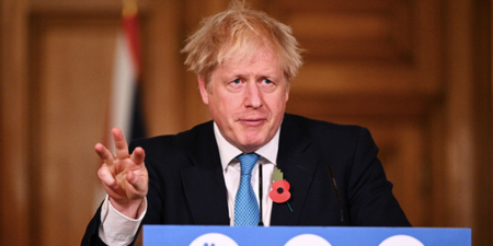 Boris Johnson confirms full national lockdown for England