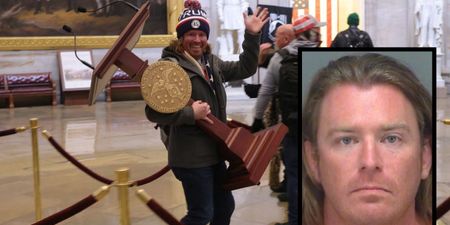 Man pictured stealing Nancy Pelosi’s podium has been arrested in Florida