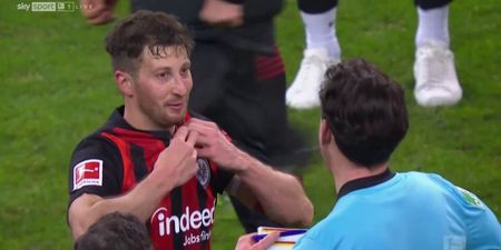 Bundesliga player surprises referee by asking him to swap shirts at full-time