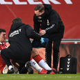 Middlesbrough player left bleeding after kick to head, somehow denied penalty