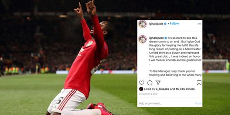 Odion Ighalo bids emotional farewell to Manchester United