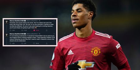 Marcus Rashford responds to racist abuse received after Arsenal draw