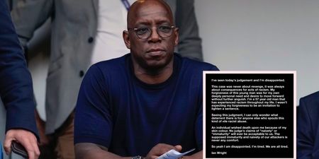 Ian Wright responds after teenager who racially abused him escapes conviction