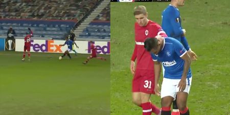 Alfredo Morelos thanked by opponents for sportingly stopping play for injury