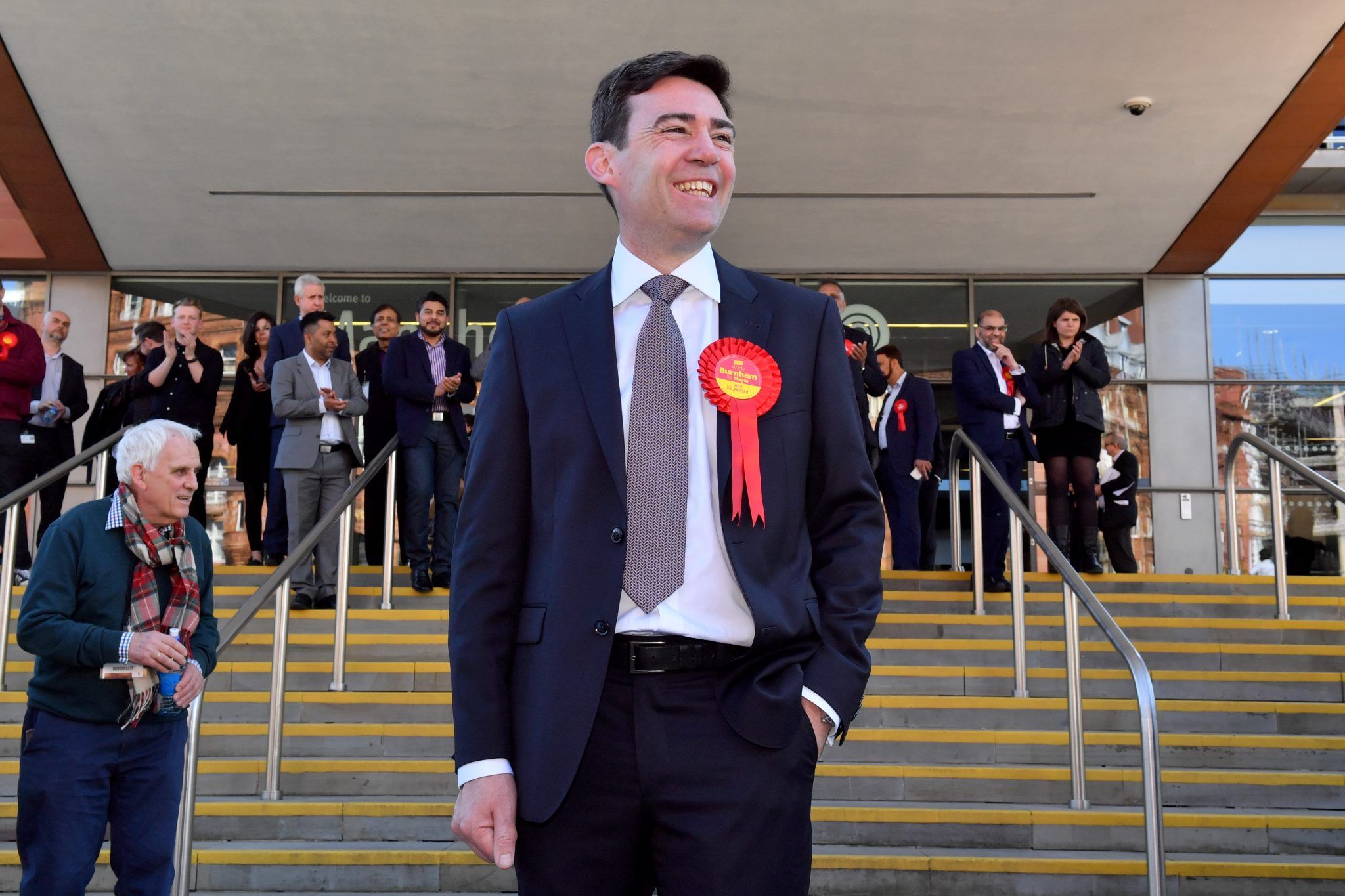 Andy Burnham after being elected as Greater Manchester 