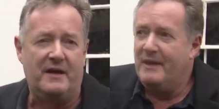 Piers Morgan speaks to Sky News outside his home after quitting GMB