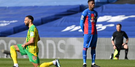 Wilfried Zaha explains decision to stand tall rather than take the knee
